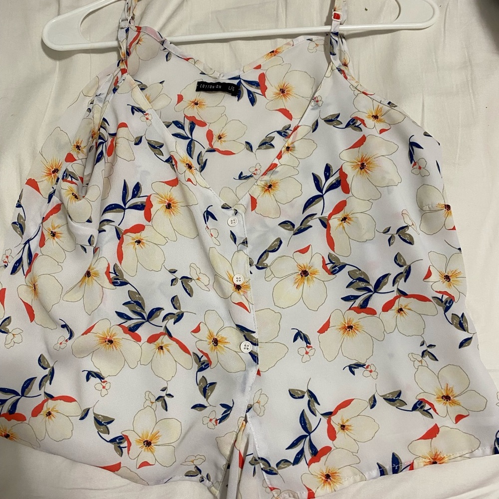 Floral crop top